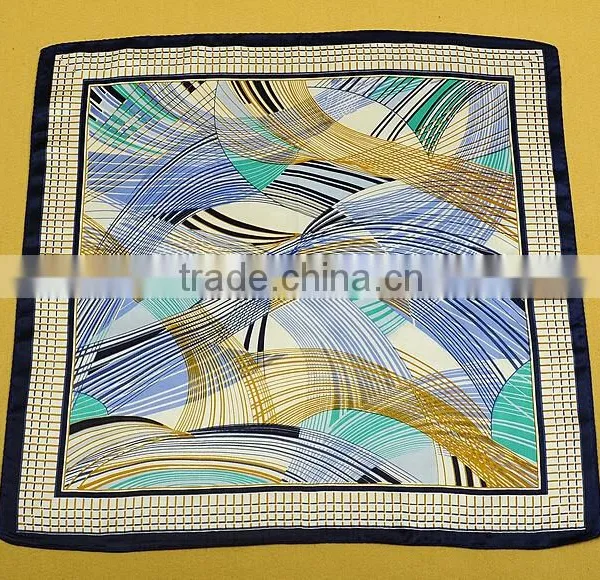 Luxury 100% Silk Square Scarves for Men photo-3