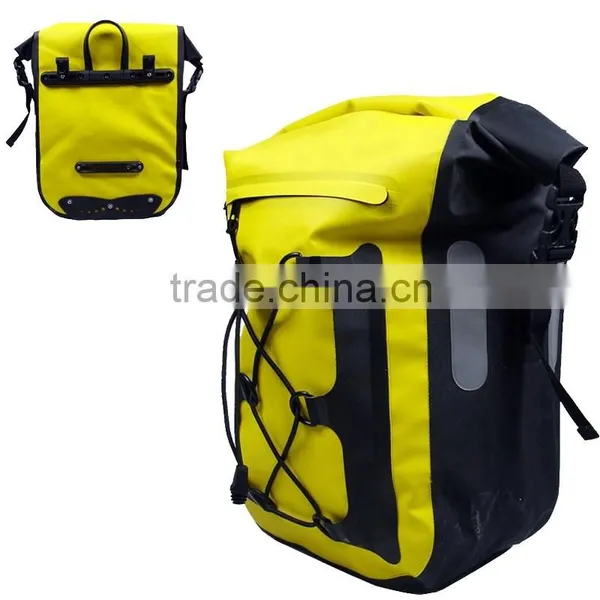 Waterproof Pvc Tarpaulin Bicycle Bag Pannier Bag Saddle Bag