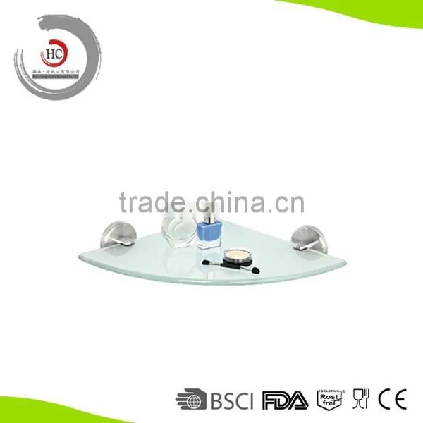 Hot Sale Product Of Glass Corner Shelf Bathroom Shelf Glass Bathroom Shelf