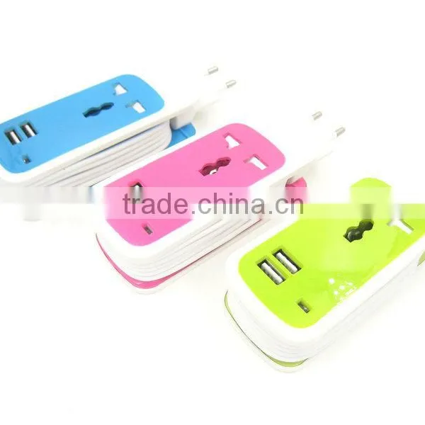 EU Power Outlet Wall With Two Usb for Europe Coutries photo-3