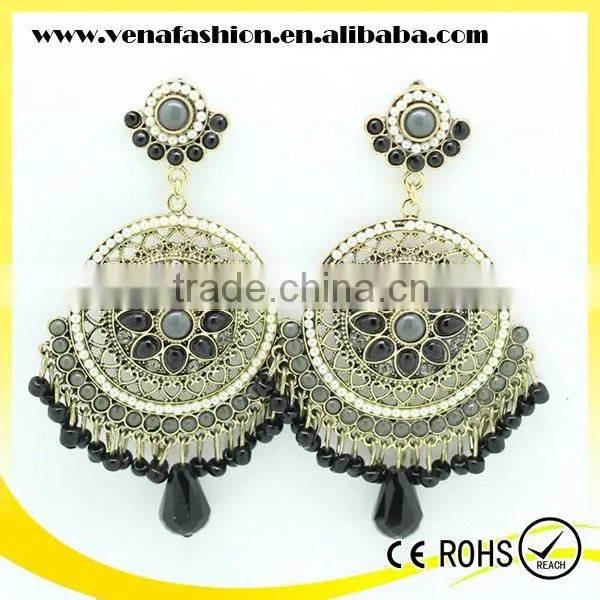 Vintage Bohemia Model Hanging Diamond Earring for Girls photo-4