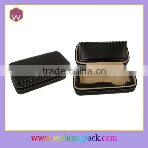 Custom Black Color Mens Leather Watch Box (WH-1740JL) photo-4