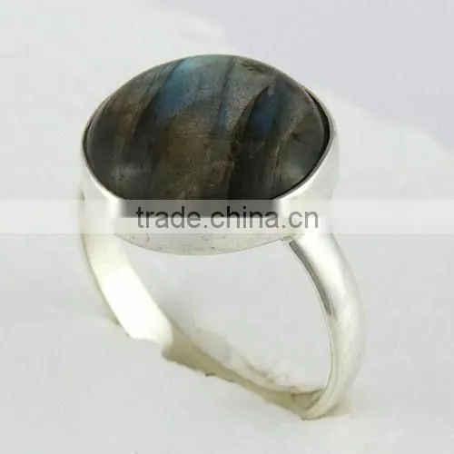 Exotic !! Blue Fire Labradorite 925 Sterling Silver Ring, Silver Jewellery Wholesale, Handmade Silver Jewellery photo-4