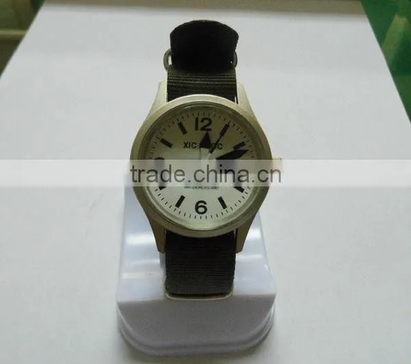 Stainless Steel Back Cover High Quality Nylon Strap Sport Army Military Watches