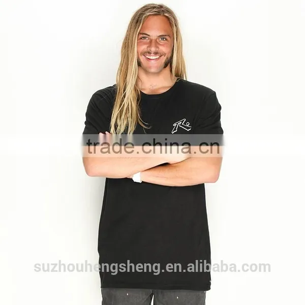 Front Print Black T Shirt