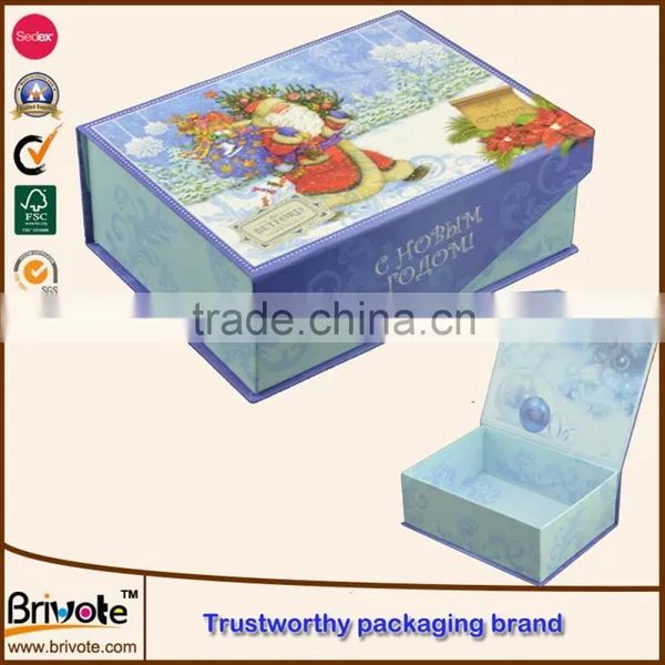 2016 Customize Paper Magnetic Closure Flat Folding Gift Box Quality Choice photo-4