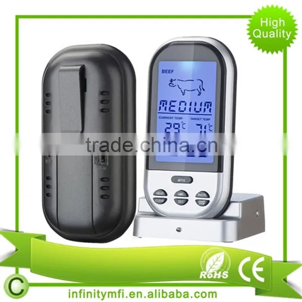High Quality Digital Meat Thermometer Monitor Meat Temperature Cooking In Oven BBQ Smoker Grilling photo-2