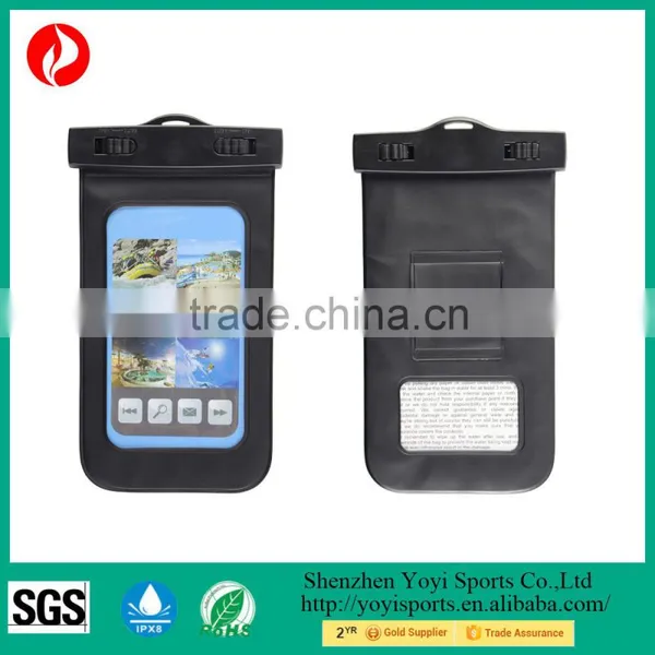 Universal Ultrapouch Waterproof Pouch with Touch Responsive Front and Back Transparent Screen Protector Windows fits any phone