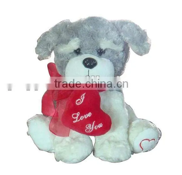 Cute and Soft Valentine Stuffed Dog