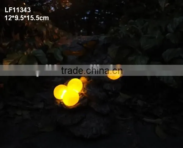 Resin Solar Mushroom Statues Garden Light photo-4