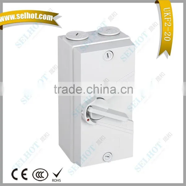 SELHOT waterproof isolator switch plug waterproof socket terminal juction box socket outlets