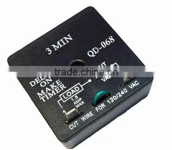 QD100/101/068 Time Delay on Make ( 3 or 5 Minutes Fixed, .03-10 Minutes Adjustable)