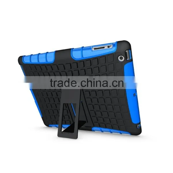 Dual Layer Slim Hybrid Case Tablet Cover 2 in 1 Dual Layer Case With Kickstand TPU PC for Ipad 2 3 4 photo-2