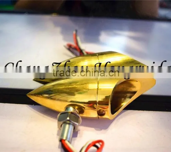 Bullet Motorcycle Brass Lights, Motorcycle Led Light for Harley photo-2