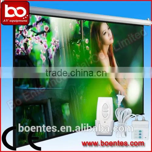 Wall&Ceiling Remote Control Electrical Projection Screen for 1:1 4:3 16:9 Projection Screen photo-6