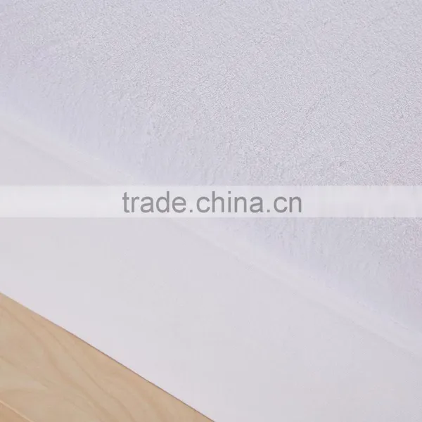Skirted White Anti Bed Bug Coral Fleece Washable Mattress Protector photo-3
