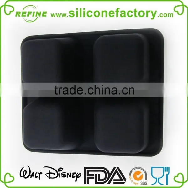 Traditional Simple 4 Grid no Abnormal Odor Silicone Bake Mould photo-3