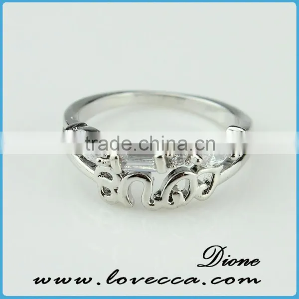 Size 7,8,9 Jewelry New Woman's White Gold Zircon Crystal Filled Ring Gift photo-3
