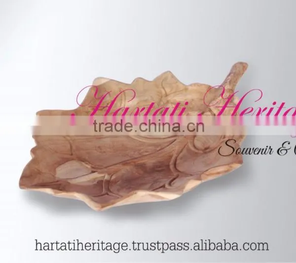 Teak Wood Unique Assorted Bowls Home Decoration
