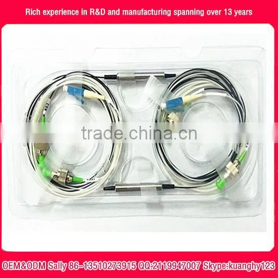 Filter Wavelength Division Multiplexer 1x2 DWDM Red/Blue C-Band Filter With Non-Flux Metal Bonding Package OEM Factory photo-5