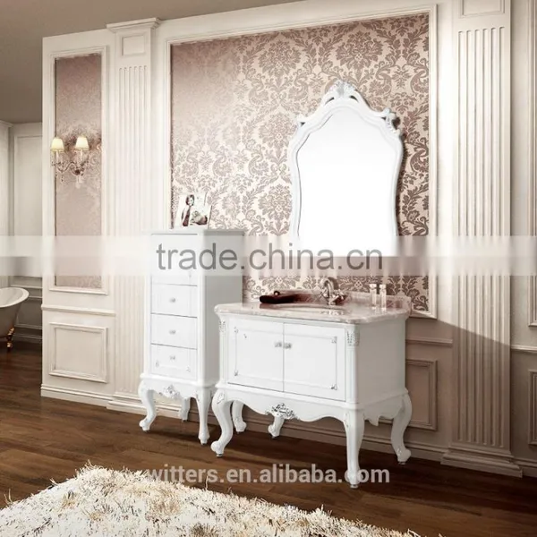 Antique Style Solid Wood Bathroom Vanity Furniture Made in China WTS621 photo-5