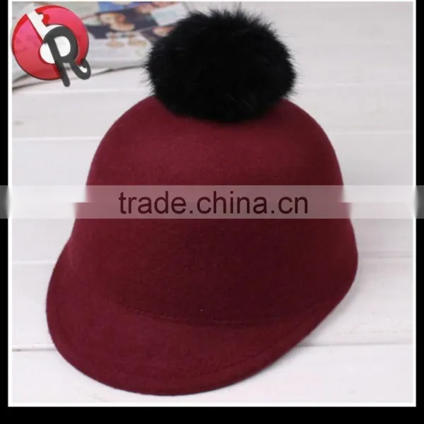 New Hot Sell Wool Felt Kids Winter Hat photo-2