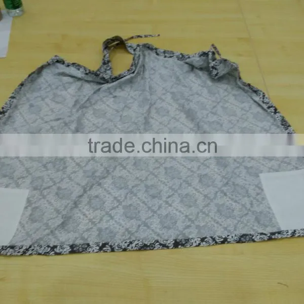 Custom Made Hooter Hider USA Fashion 100% Organic Cotton Plain Grey Printed Breastfeeding for Nursing Apron photo-5