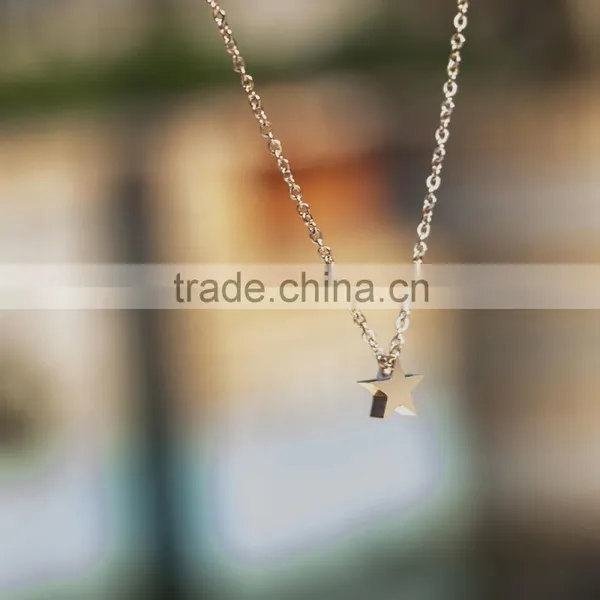 Stainless Steel 10mm Vintage Tiny Pentagram Star Charm photo-2