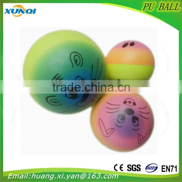 Color Animal PU Foam Ball High Quality Children Toy Balls Soft Anti Stress Ball photo-4