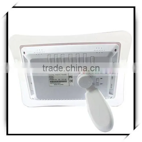 China High Quality Wide Figure Screen Butterfly Shaped 7 Inch Digital Photo Frame White photo-3