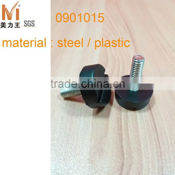 Black Plastic Adjusting Furniture Chair Leg Rubber Risers photo-3