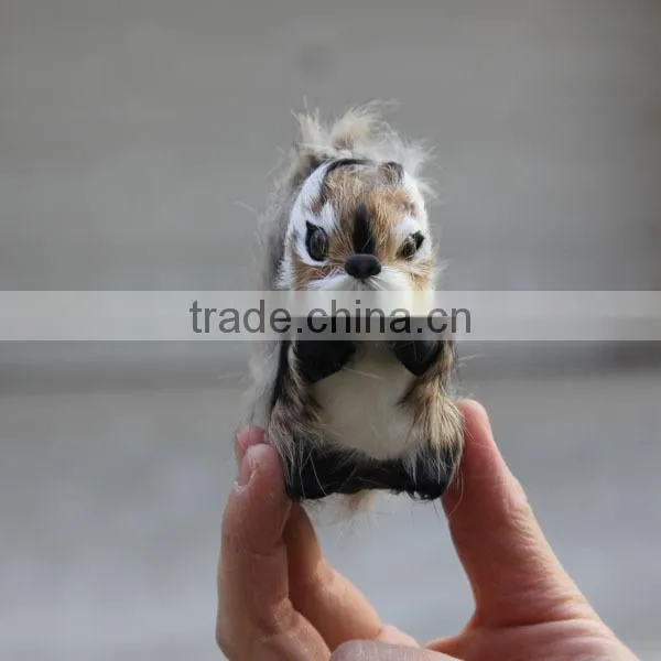 6 Inch Plastic Toy Squirrel photo-3
