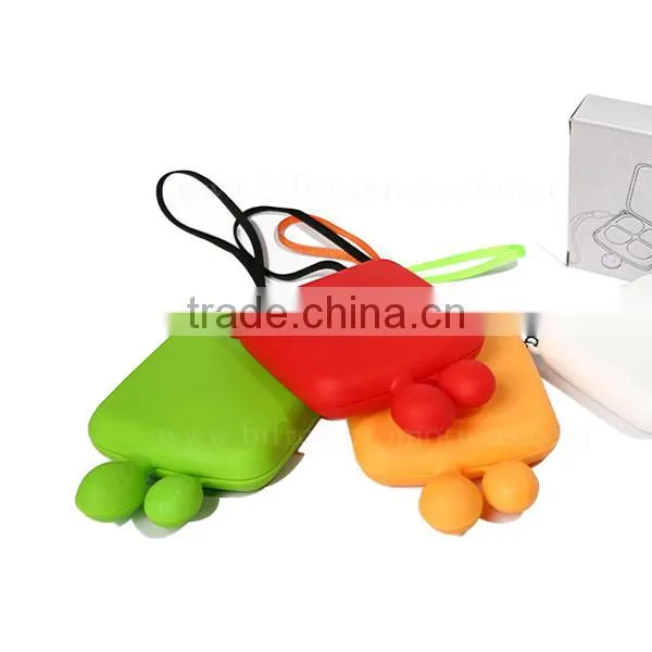 Cute Cheap Keychain Plastic Pill Box photo-2