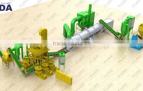 LIDA 2-3T/H Pellets Machine Line Wood Pellet Production for Sale