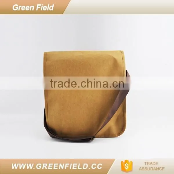 Eco Friendly Products Washable Paper Brown Mens Messenger Bag photo-2