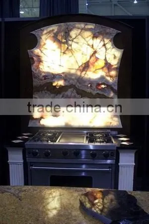 Handemade Good Price LIGHT LIGHT GREEN ONYX COUNTERTOPS photo-2
