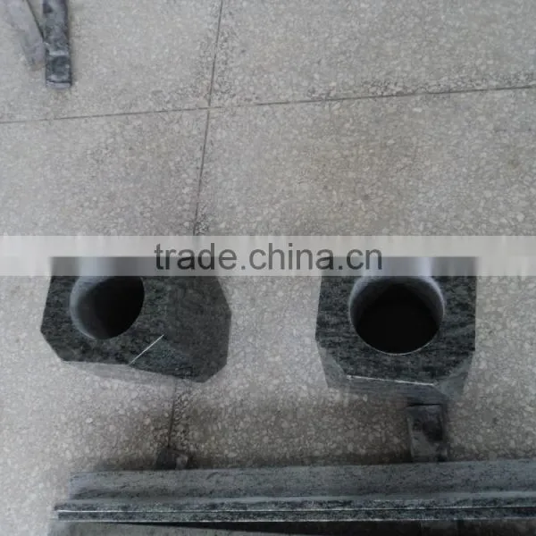 Green Granite Vases Grave for Tombstone photo-5