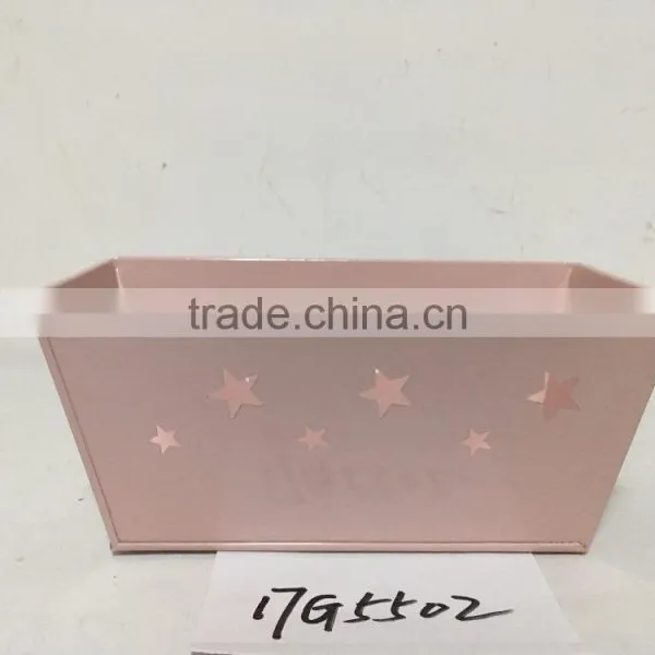 Wholesale New Sign Rectangle Home Garden Deco Shenzhen a Zinc Coated Wide Flower Pot photo-3