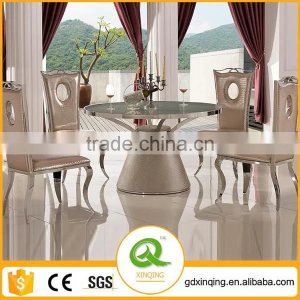Manufacturer Best Price Popular PU Dining Chairs High End Kitchen Dining Chairs Stainless Dining Chair photo-4