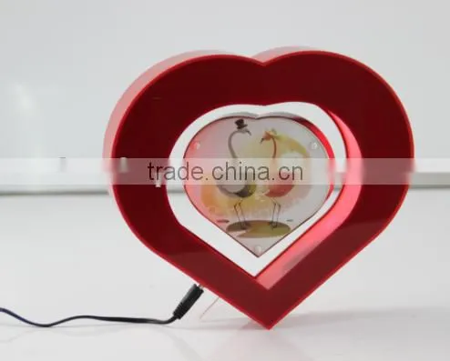 Maglev Rahmen With Heart Shape, Cool Magnetic Suspension Photo Frame With Heart Shape photo-4