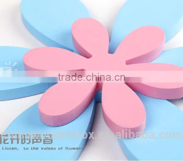 2015 Factorymade Refined Flower Shape Wooden Wall Stickers photo-2