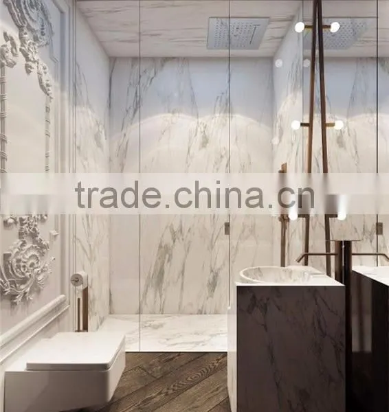 Cheap Customized Flooring Natural Stone White Marble Tile China Supplier photo-2