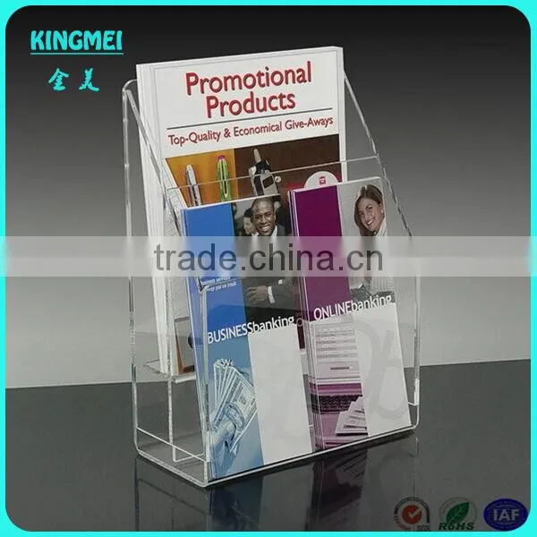 Acrylic Box,small Simple Tabletop Clear Acrylic Brochure Holder Box photo-3