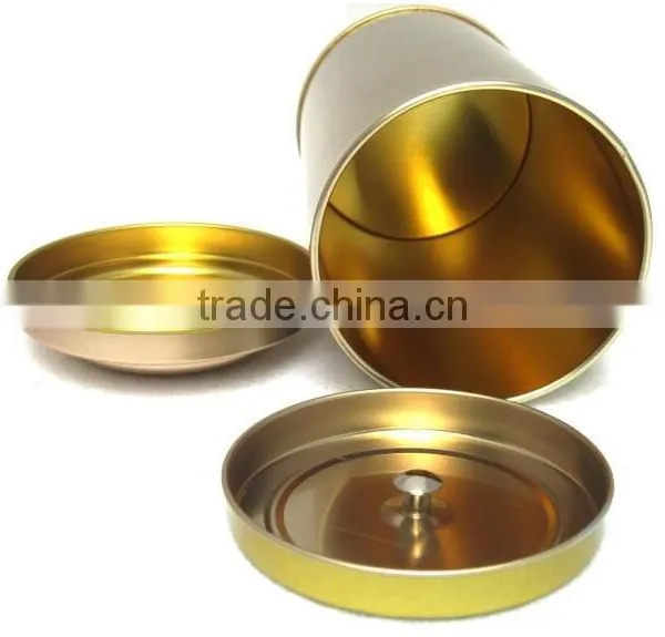 50g 100g 200g Round Metal Tea Tin Box photo-5
