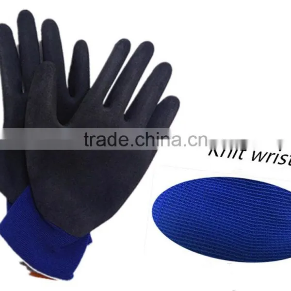 DDSAFETY Hot Sale In 2016 Red Nylon With Grey Latex Gloves photo-5