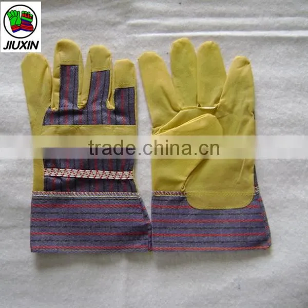 Yellow PVC Impregnated Glove