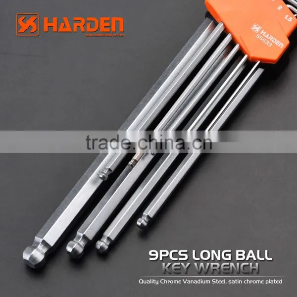 Professional 9PCS Chrome Vanadium Long Ball Key Wrench photo-2