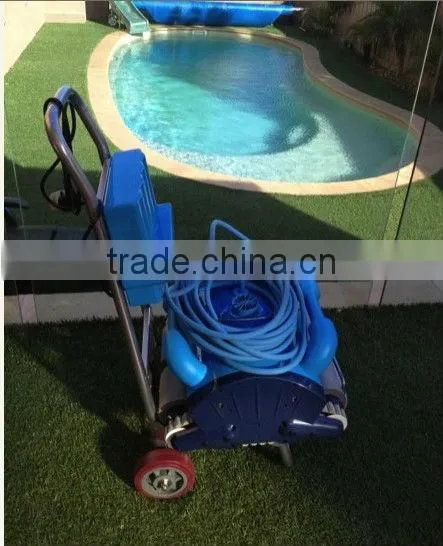 Yellow Robot Swimming Pool Cleaner With Caddy Cart photo-6