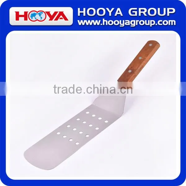 Stainless Steel Pancake Turner With Wood Handle photo-5