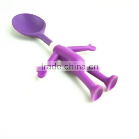 32094 Figure Shape Kitchen Tools Short Spoon Nylon And Silicone Material photo-2